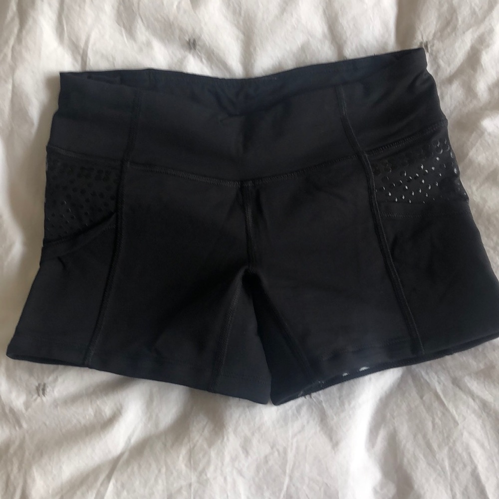 Black workout shorts